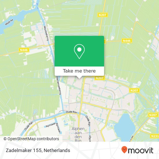 Zadelmaker 155, 2401 PE Alphen aan den Rijn map