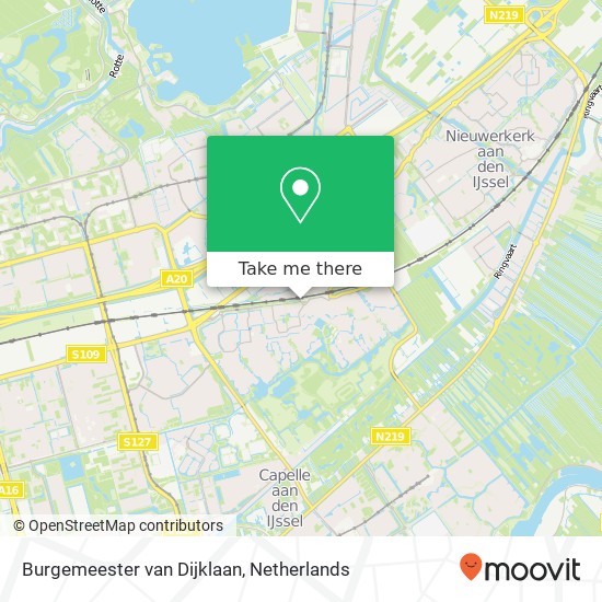 Burgemeester van Dijklaan, 2907 Capelle aan den IJssel map