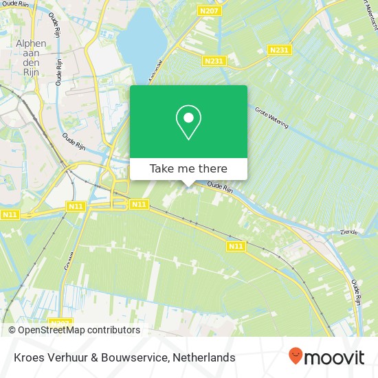 Kroes Verhuur & Bouwservice, Goudse Rijpad 1A map