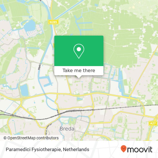 Paramedici Fysiotherapie, Kortrijkstraat 4 map