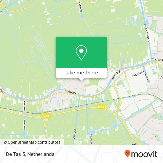 De Tas 5, 2396 VN Koudekerk aan de Rijn map