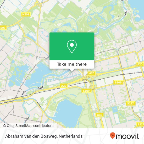 Abraham van den Bosweg, 3056 Rotterdam map