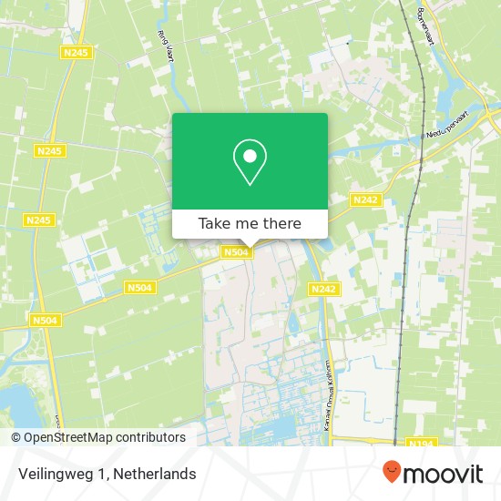 Veilingweg 1, 1723 MV Noord-Scharwoude Karte