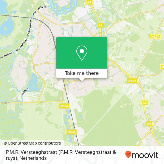 P.M.R. Versteeghstraat (P.M.R. Versteeghstraat & ruys), 1403 SH Bussum Karte