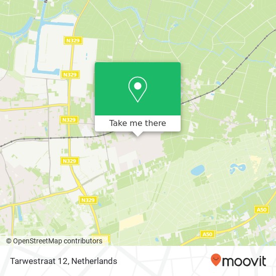 Tarwestraat 12, 5351 MK Berghem map