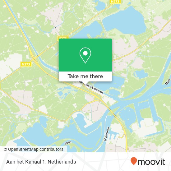 Aan het Kanaal 1, 6097 NP Heel map