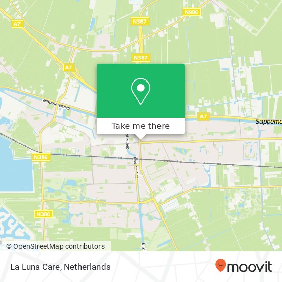 La Luna Care, Kerkstraat 153 map