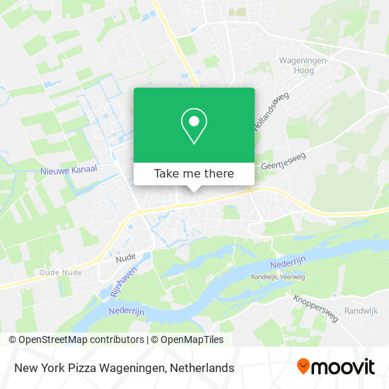 New York Pizza Wageningen map