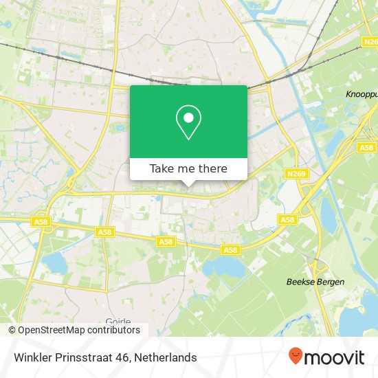 Winkler Prinsstraat 46, 5021 TB Tilburg Karte