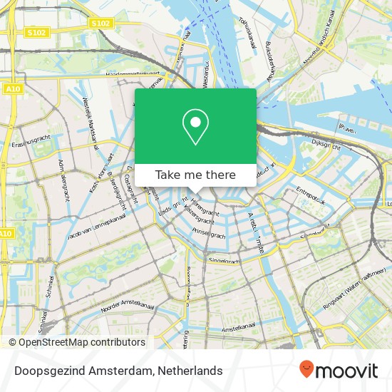 Doopsgezind Amsterdam, Singel 452 map