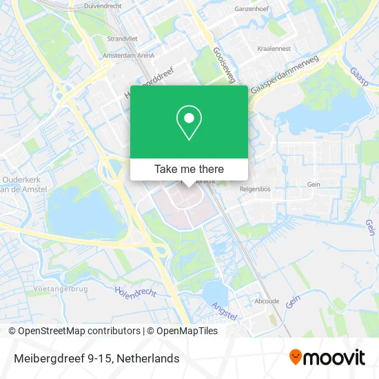 Meibergdreef 9-15 map