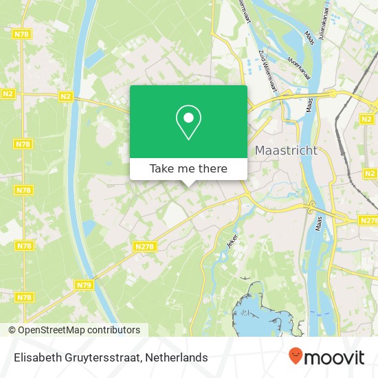 Elisabeth Gruytersstraat, 6216 Maastricht Karte