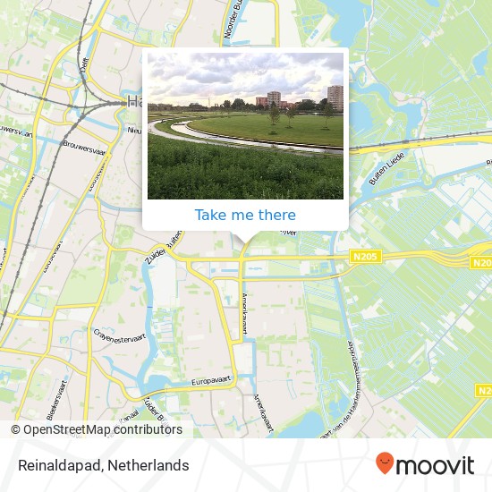 Reinaldapad, 2033 Haarlem Karte