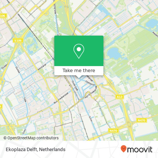 Ekoplaza Delft, Vrouwjuttenland 33 map