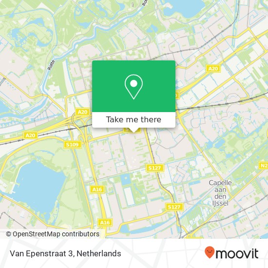 Van Epenstraat 3, 3067 EK Rotterdam map
