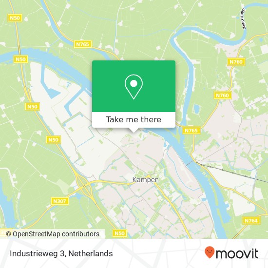 Industrieweg 3, 8263 AA Kampen map
