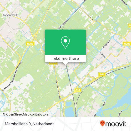 Marshalllaan 9, 2215 NZ Voorhout map