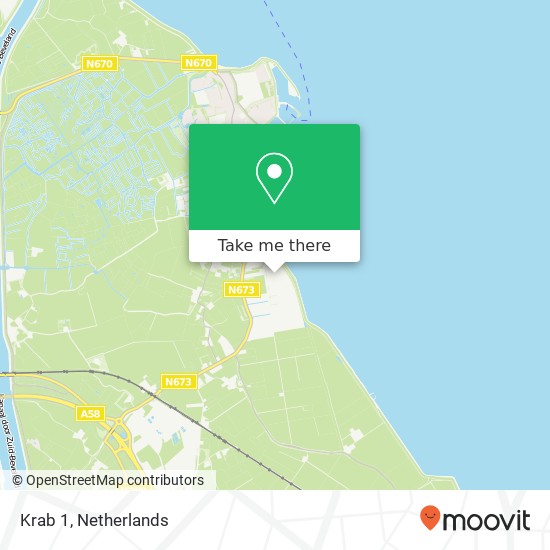 Krab 1, 4401 PA Yerseke map