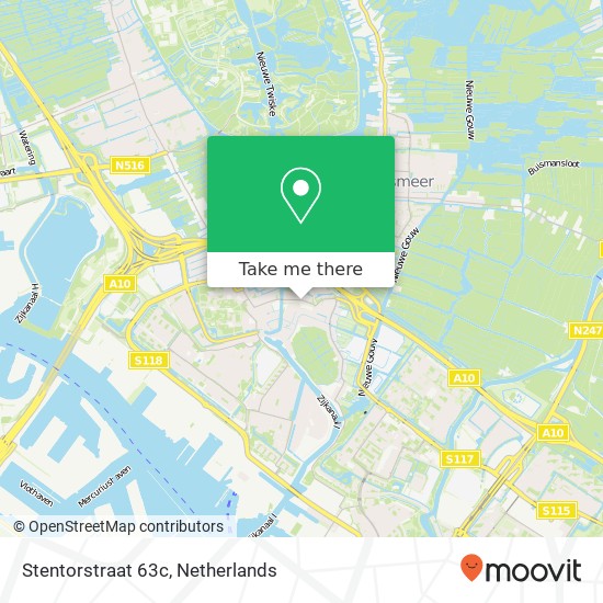 Stentorstraat 63c, 1035 XC Amsterdam map