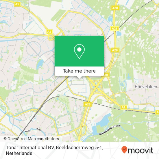 Tonar International BV, Beeldschermweg 5-1 map