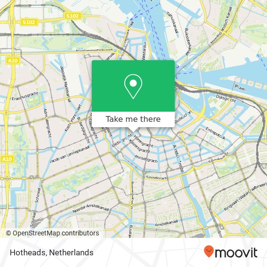 Hotheads, Herengracht 403 map