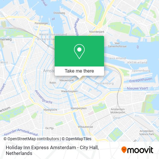 Holiday Inn Express Amsterdam - City Hall Karte