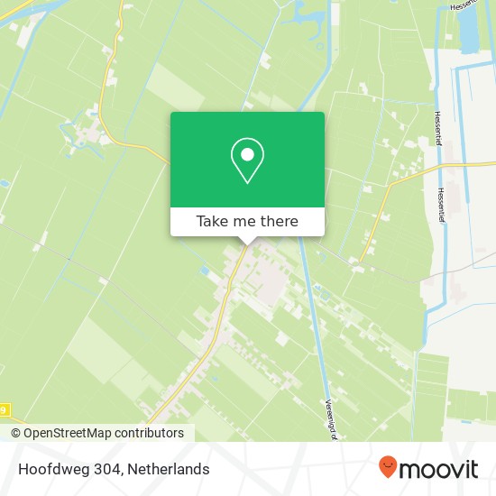 Hoofdweg 304, 9695 AX Bellingwolde map