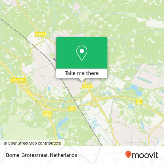 Borne, Grotestraat map