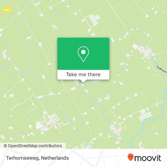 Terhornseweg, 9915 TH 't Zandt map