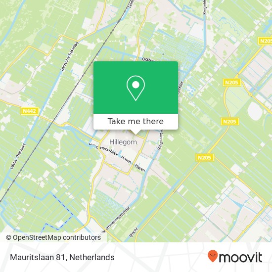 Mauritslaan 81, Mauritslaan 81, 2181 SM Hillegom, Nederland map