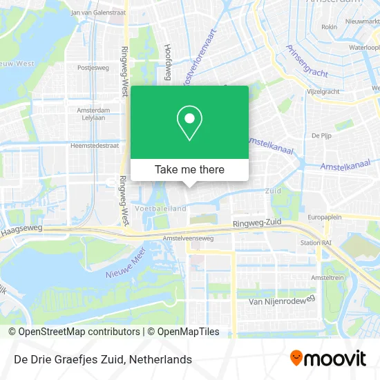 De Drie Graefjes Zuid map
