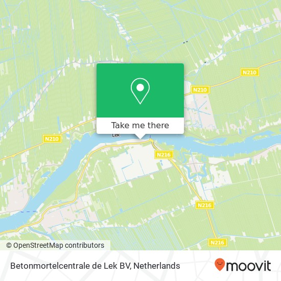 Betonmortelcentrale de Lek BV, Schoonhovenseveer 3A map