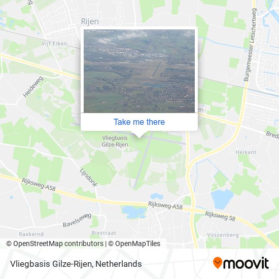 Vliegbasis Gilze-Rijen map