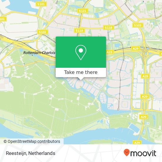 Reesteijn, Reesteijn, 3162 Rhoon, Nederland Karte
