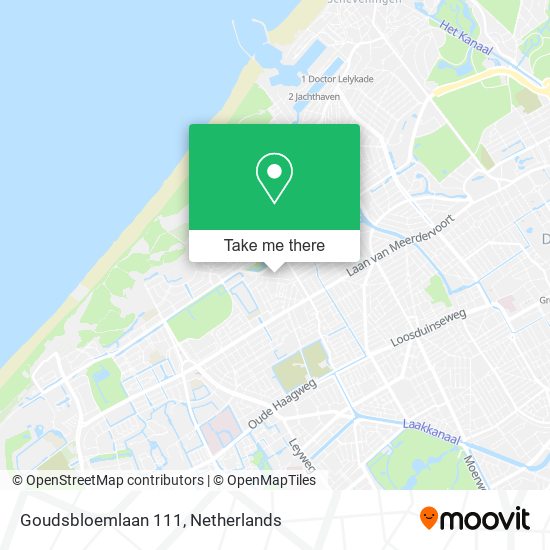 Goudsbloemlaan 111 Karte