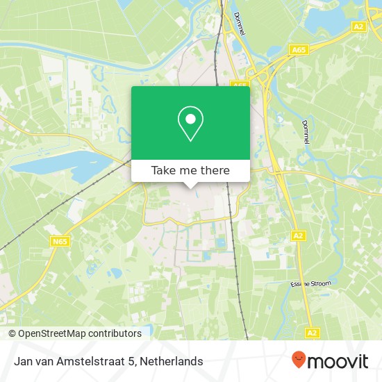 Jan van Amstelstraat 5, 5262 CP Vught map