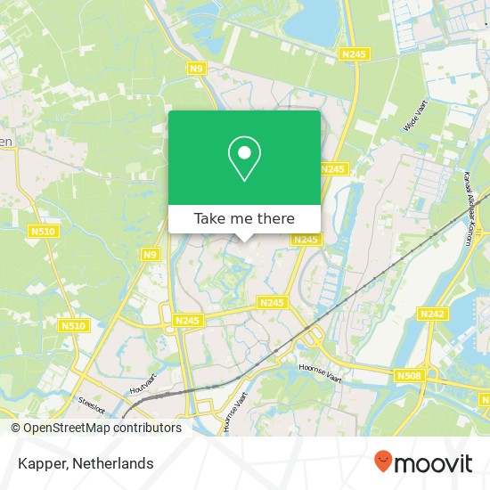 Kapper, Europaboulevard map