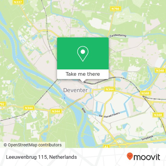 Leeuwenbrug 115, 7411 TH Deventer map