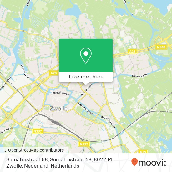 Sumatrastraat 68, Sumatrastraat 68, 8022 PL Zwolle, Nederland Karte