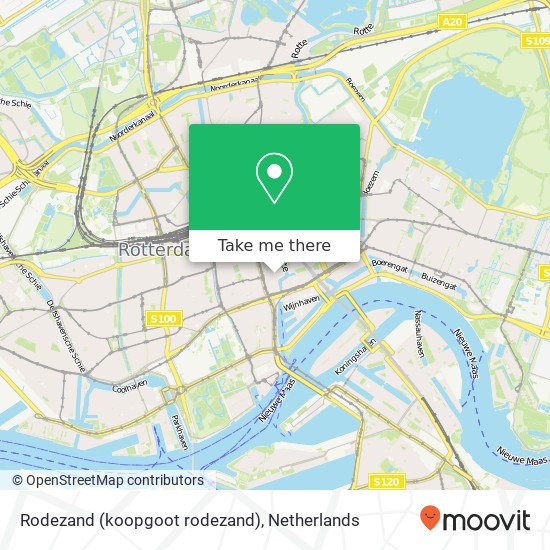 Rodezand (koopgoot rodezand), 3011 AE Rotterdam map