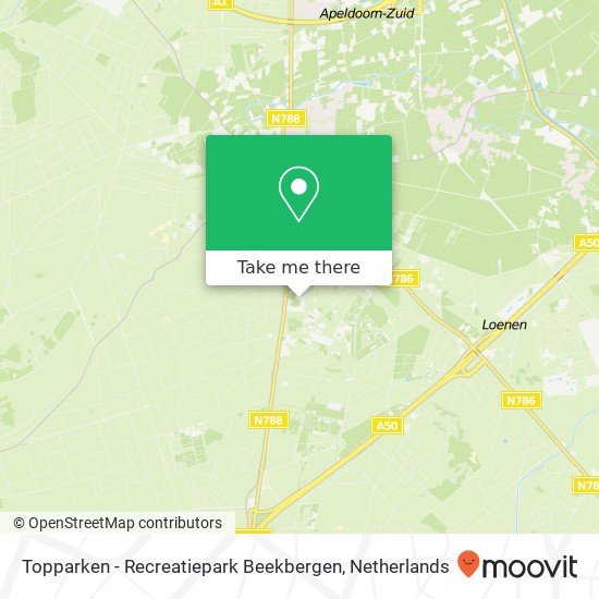 Topparken - Recreatiepark Beekbergen map