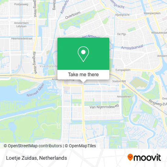 Loetje Zuidas map