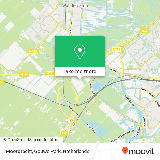 Moordrecht, Gouwe Park Karte