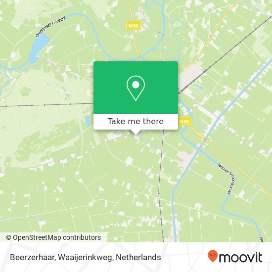 Beerzerhaar, Waaijerinkweg map