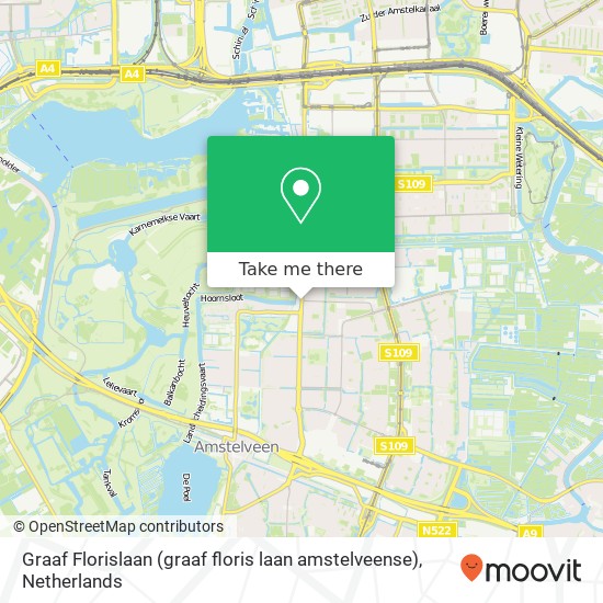 Graaf Florislaan (graaf floris laan amstelveense), 1181 BP Amstelveen map