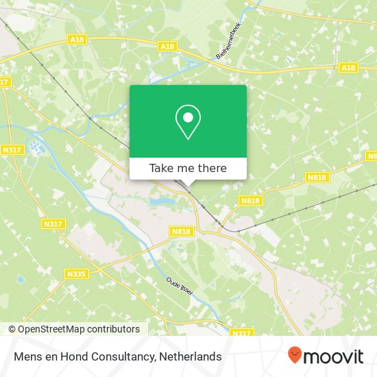 Mens en Hond Consultancy, Kerkstraat 293A map