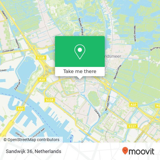 Sandwijk 36 map
