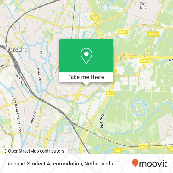 Reinaart Student Accomodation, Maupertuusplein map
