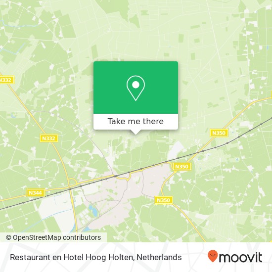 Restaurant en Hotel Hoog Holten, Forthaarsweg 7 map