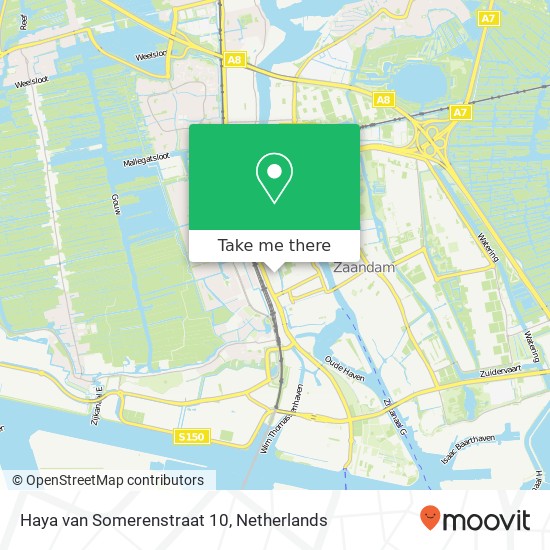 Haya van Somerenstraat 10, 1506 WK Zaandam Karte